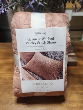 ThresholdGarment Washed Paisley Stitch Sham